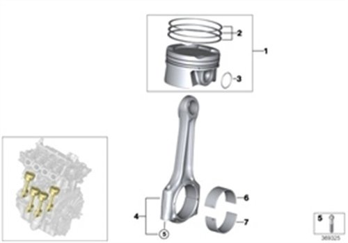 PİSTON SEGMANLI 0,50 BMW 0,50 B47 11258571012