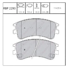 On Fren Balata - Mazda-6 2.0-2.3 (136Hp) 03- Rbp2293