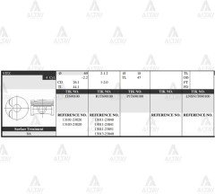 Piston Takım Yarıs 1.0L / 03-06 / 1Sz-Fe / 69.00Mm / Std 131010J010