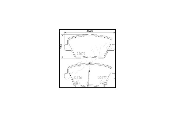 Arka Fren Balata - i30 17- / Ceed 17- (Elektrikli Fren) - 51-0K-K15
