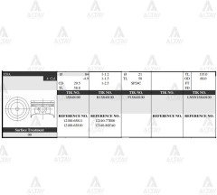 Piston Takım Grand Vıtara 2.0L / 06-10 / 84.50Mm / J20A / 0.50 1210065811
