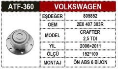 Vw Crafter Porya Ön 2E0407303 2E0407303Aa 2E0407303P 2E0407303Q 2E0407304M 2E0407304N 2E040