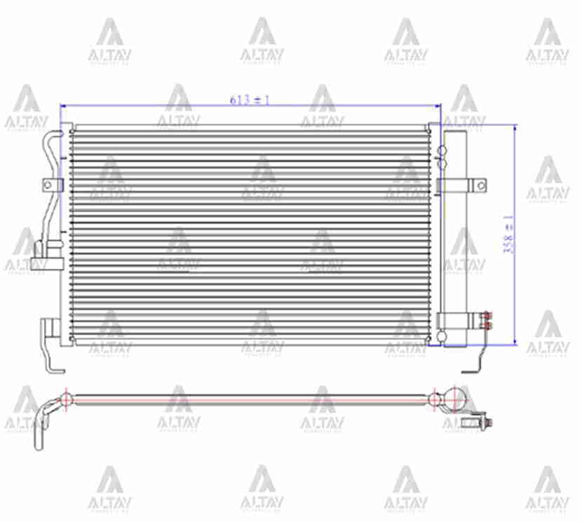 Radyatör Klima Elantra 01-07 976062D000