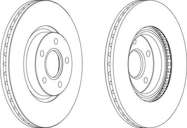 Ford Focus-Volvo S40 Ön Disk 1223664 1223666 1253965 1323560 1469083 30666801 31262719 7M51
