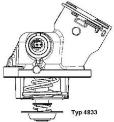 Termostat 273 164-221  A2732000215 4833.100D