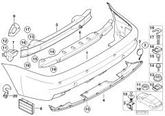 TAMPON İÇ DEMİRİ E46/M3 ARKA BMW 51127894853