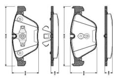 BMW E90 LCI ÖN BALATA 34116780711
