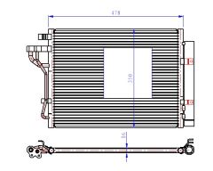 KLIMA RADYATORU PICANTO 11=>     480x340x16 97606-1Y000