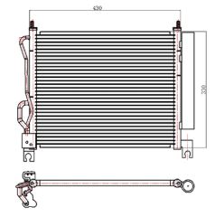 KLIMA RADYATORU PICANTO     390x335x17 97606-07000