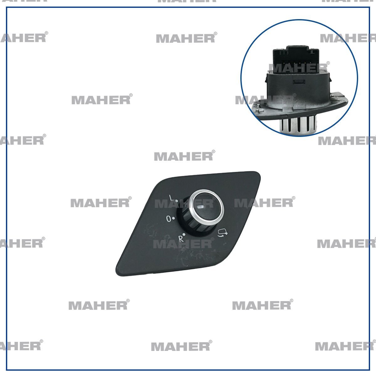 DÜĞME AYNA AYAR JETTA 11-18 KATLANIR KROMLU