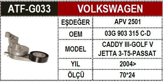 Vw Caddy Passat Şarz Gergi Kütüğü 03G903315C 03G 903 315 C 03G 903 315 Cd 03G 903 315 D 03G