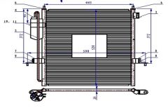 KLIMA RADYATORU L200 CR 06=>     447x448x20 7812A171