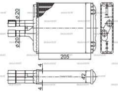 RADYATÖR KALORİFER VECTRA B  95-03 MEKANİK