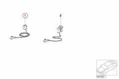 AIRBAG KABLOSU E39/E38 =>09/98 42,5cm. BMW 61138377197