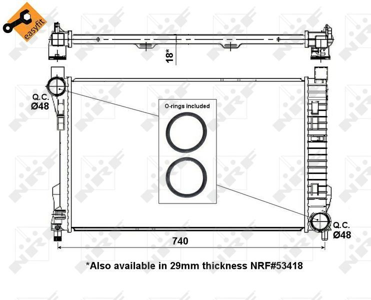 M.BENZ W203 M111-611 KLİMALI SU RADYATÖRÜ A2035000503
