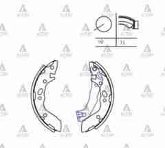 Fren Balata Atos 98-02 / Accent 95-97 Pabuç Arka 5830502A00