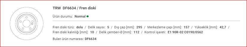 M.BENZ W117-156-176-246 FREN AYNASI ARKA TAKIM A2464230112