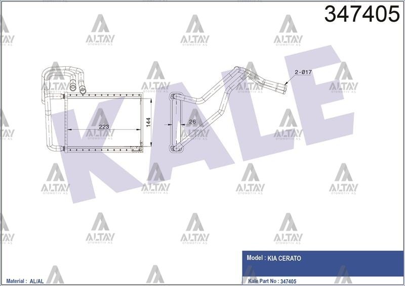 Radyatör Kalorifer Cerato 04-09 971382F000