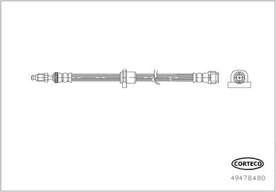 BMW X1 F48 MİNİ F60 ÖN FREN HORTUMU 450mm 34306854263