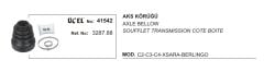 AKS KÖRÜĞÜ 41542 P206 P306 P307 PARTNER BERLINGO C2 C3 C4 SAXO XSARA 3287.88
