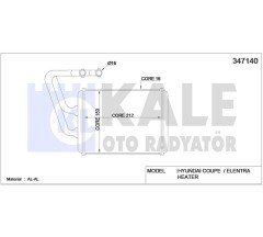 Radyatör Kalorifer Elantra 01-03 Brazıng 971382D000