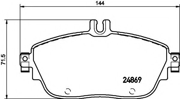 Fren Balatası Ön Spor Tip 117-156-176-246 2012-17 - A0004203002
