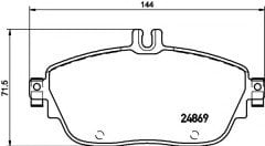 Fren Balatası Ön Spor Tip 117-156-176-246 2012-17 - A0004203002