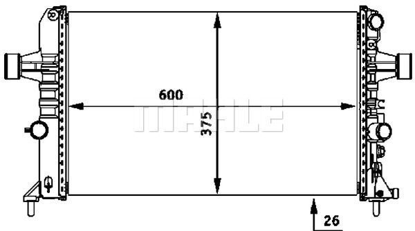 Opel Radyatör Su Z1,6Xep Astra G 1300258 1300258 1300409 13150405 93177122