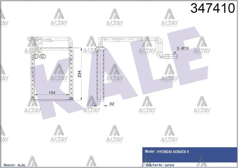 Radyatör Kalorifer Sonata 05-10 971383K000