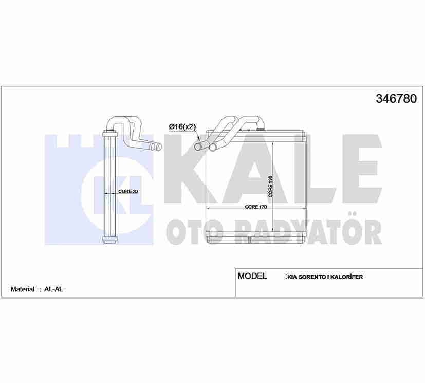 Radyatör Kalorifer Sorento 03-06 Brazıng 972273