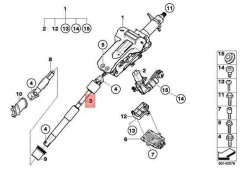 DİREKSİYON MAFSALI ALT E65 BMW 32306757495