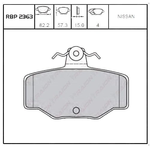 Arka Fren Balata - Prımera-P11 1.6 96-02 RBP-2363