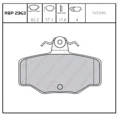 Arka Fren Balata - Prımera-P11 1.6 96-02 RBP-2363