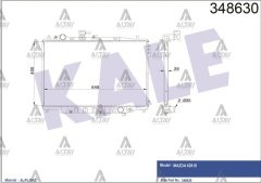 Radyatör Su 626  88-92 1.6 - 2.0 (Mt) Brazıng