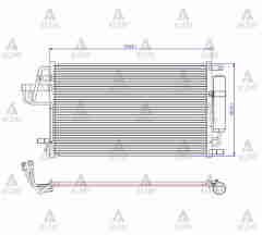 Radyatör Klima Tucson 04-10 / Sportage 05-10 2.0 Dizel - 97606-2E100