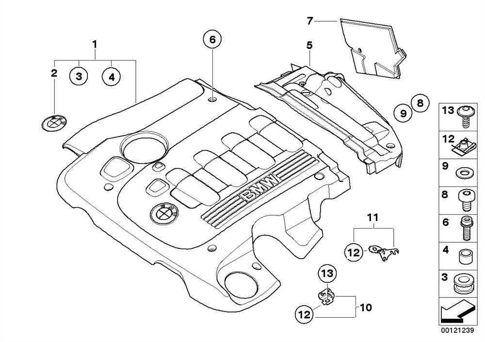 MOTOR ÜST KAPAĞI E46/330 dizel BMW E46 M57N 11147788923