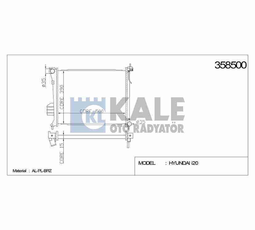 Radyatör Su I-20 09-12 Benzinli (At) Brazıng