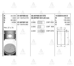 Gömlek Hılux-Hıace  90-04 Std 1402031000