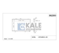 Radyatör Su L-200  99-05 4X2 26Mm (Mt) Brazıng