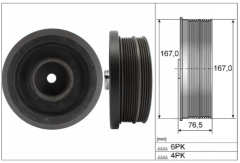 BMW M47N E46-E60-E87-E90 KRANK KASNAĞI 11237805696