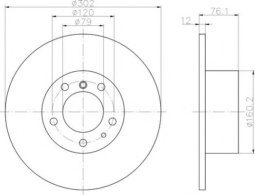 Fren Aynası Ön 518-520 E34 1988-93 - 34111161693