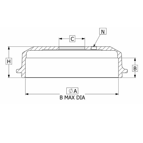 Fren Kampanası Arka (220-5)- H100-Kamyonet 97-03 16183