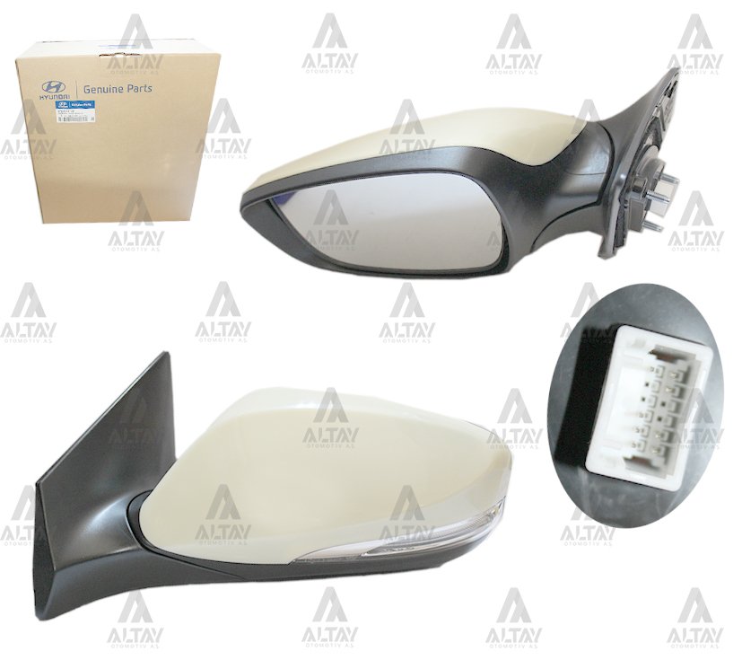 Ayna Dış Dikiz Elantra 11-16 Elektrikli Sinyalli Isıtmalı Otomatik Katlanır Sol