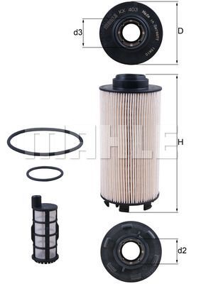(YERINE GEÇEN KX403/1KIT) YAKIT FILTRE KITI ATEGO 936 EURO6 9360900351 9360906552 E442KPD319