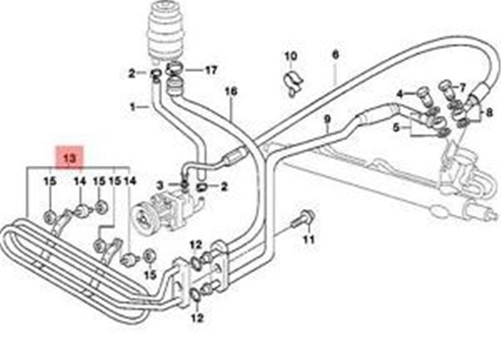 DİREKSİYON YAĞ SOĞUTUCU E36 BMW 32411093376
