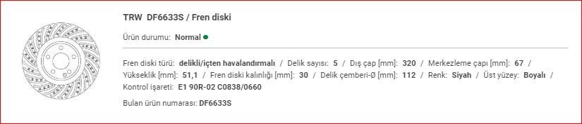 M.BENZ W117-156-176-246 FREN AYNASI ÖN ADET AMG 2464212712