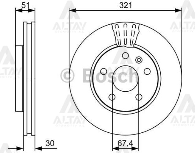 sıgnıa 08-17 / Saab 9-5 10-12 / Ön Havalı 321-5 13501308