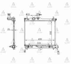 Radyatör Su I-10 08-13 (At) 253100X170
