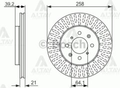 Fren Diski Jazz 09-12 / Cıty 09-12 / Ön Havalı 258-4 45251Saag50