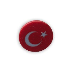 Panjur Logosu Türk Bayrağı Yuvarlak